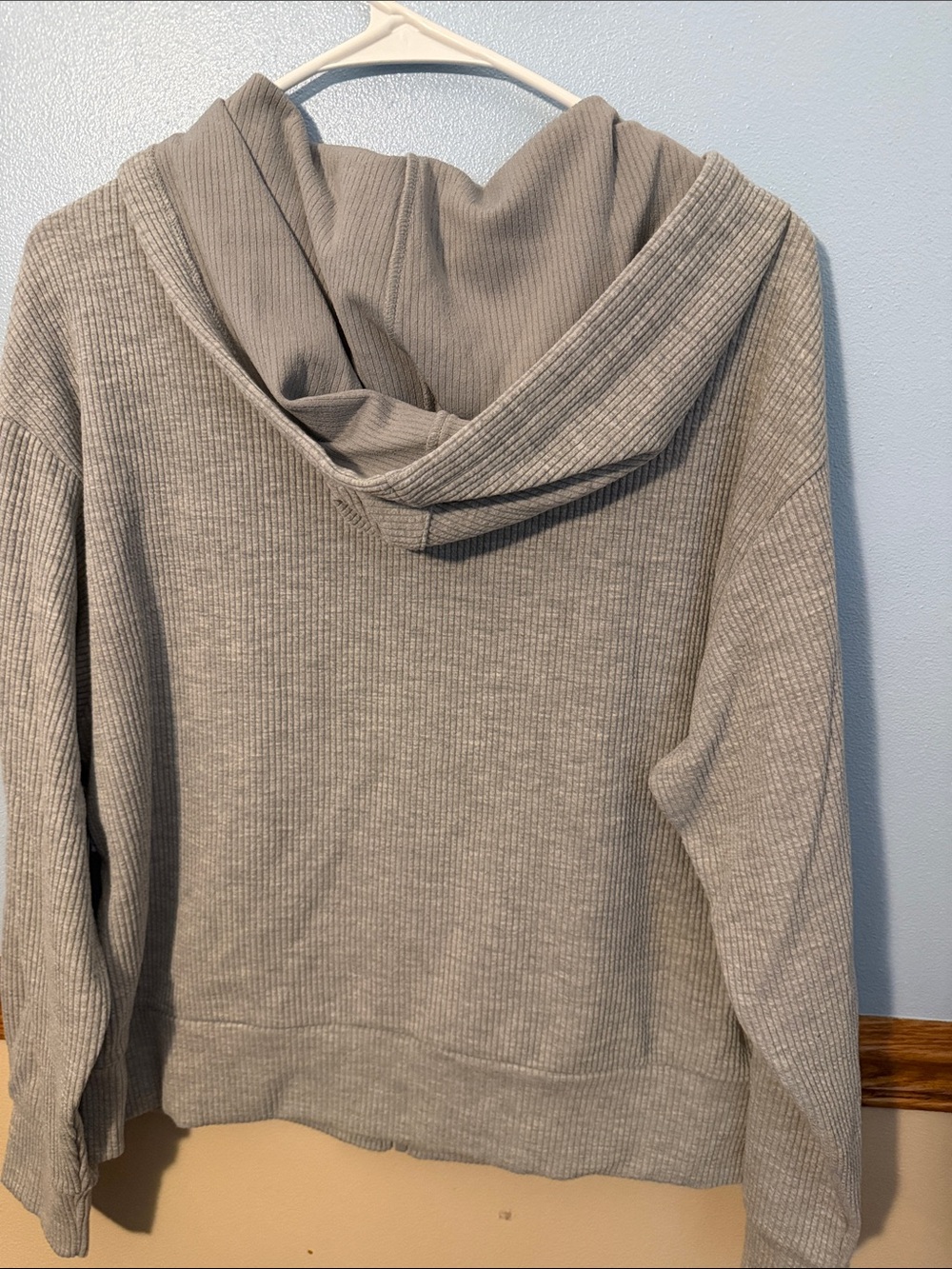 NWT Fit Collective Grey Ribbed 2-Piece Lounge Set - Size L - Picture 4 of 8